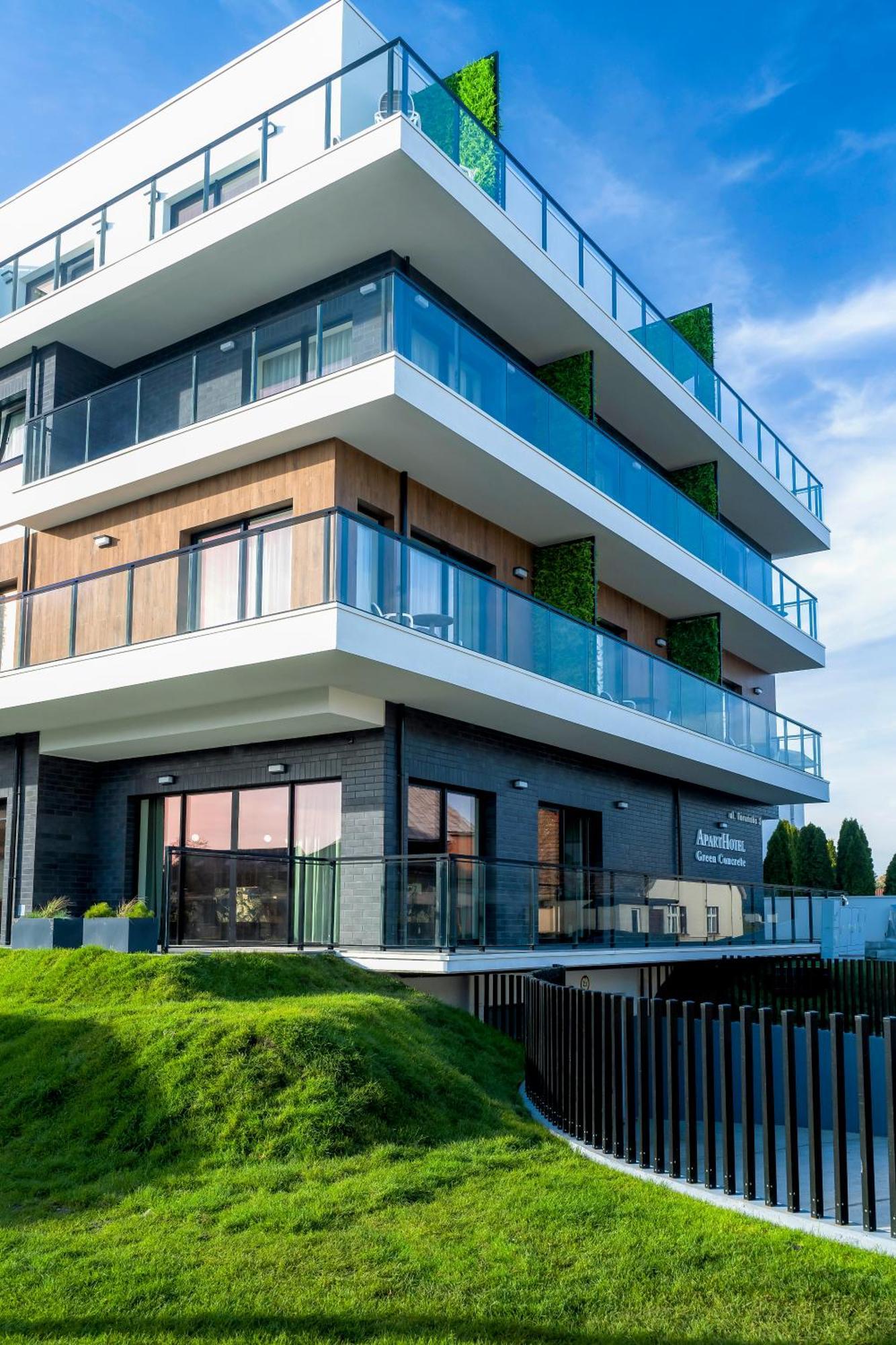 Aparthotel Green Concrete - Eko-Bus Na Plaze, Rowery I Masaze Świnoujście Buitenkant foto